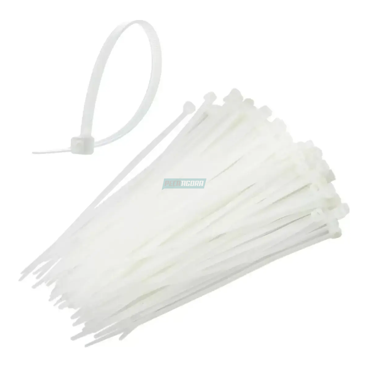 CAIXA 100 ABRACADEIRA NYLON ENFORCA GATO 6.6 146X3,5MM BRANCA (100T30R)