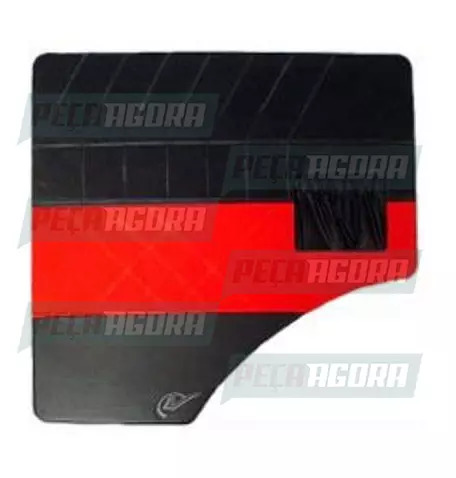 PAR FORRO PORTA MERCEDES BENZ 1114 COM BOLSA VELUDO VERM (146057)