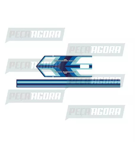 FAIXA LATERAL 1 LINHA TOYOTA - AZUL (417909)