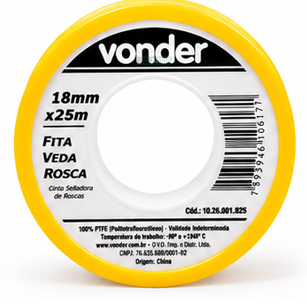 FITA VEDA ROSCA TORNEIRA 18MMX25M VONDER (026001825)