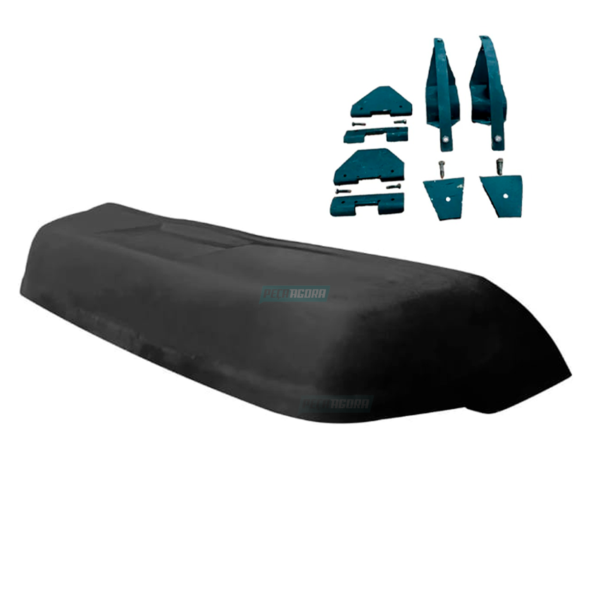 TAPA SOL FIBRA PRETO COM SUPORTES MB 1113 1114 1313 1513 1525 1932 1933 1934 TER