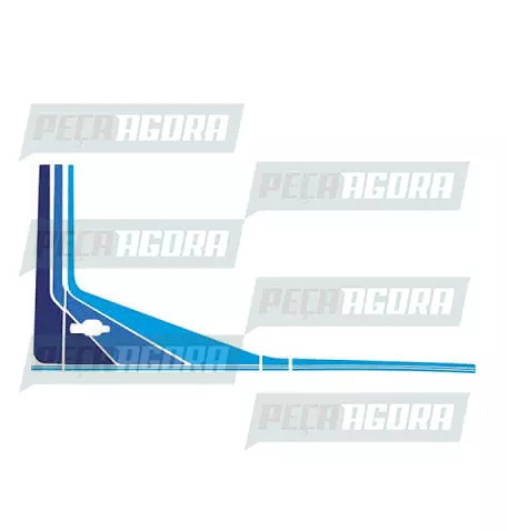 FAIXA LATERAL 1 LINHA MERCEDES BENZ 1618 BICUDO - AZUL (419183)