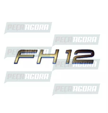 EMBLEMA PLASTICO CROMADO VOLVO ''FH12'' (420250)