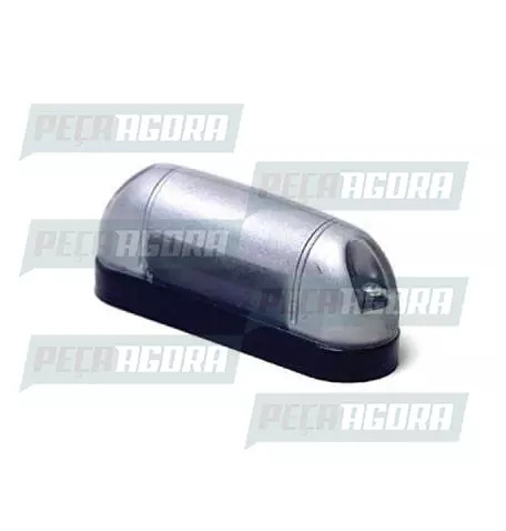 LANTERNA PLACA UNIVERSAL ARREDONDADA P/LED TORPEDO CZ 398 AF (240321)