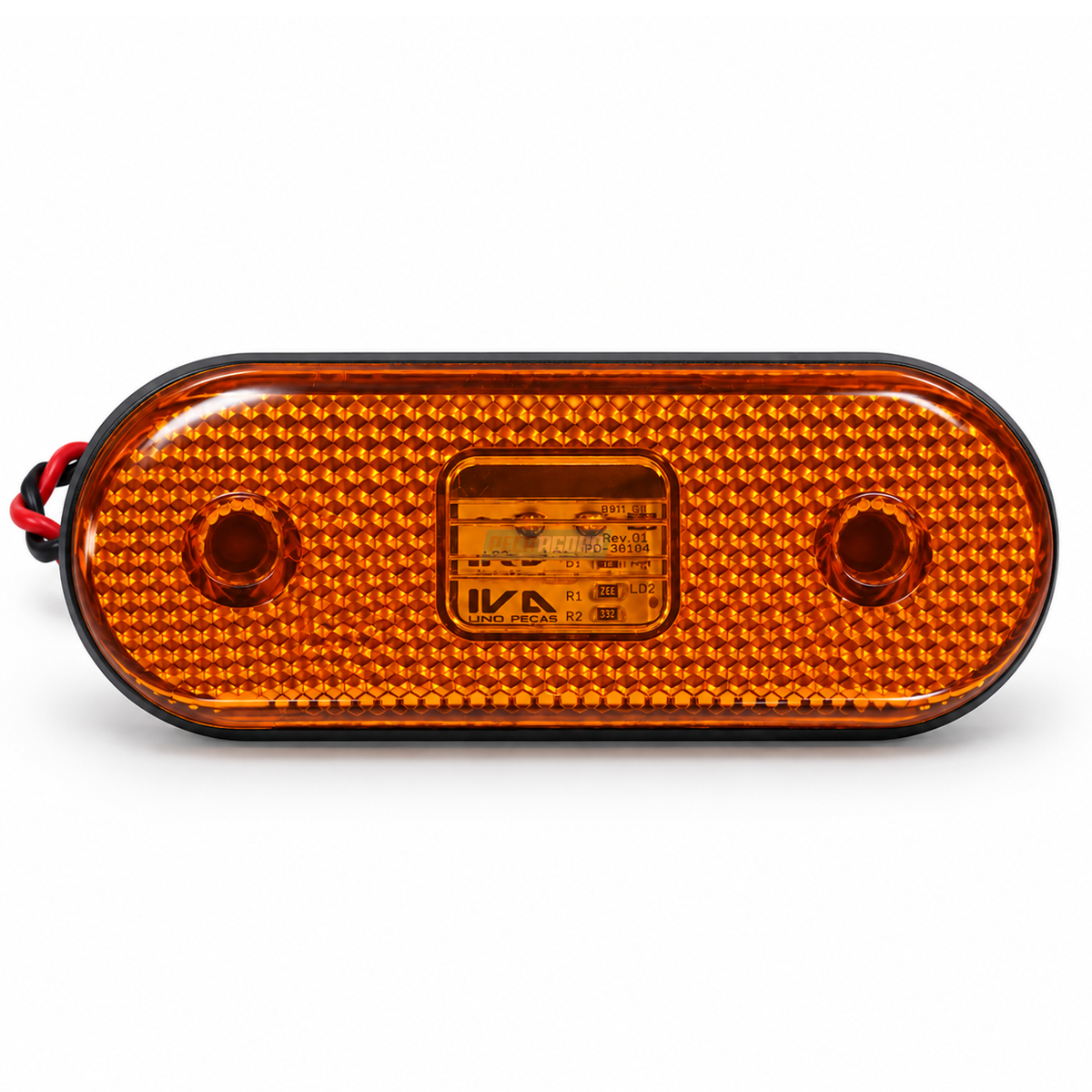 LANTERNA LATERAL LED AMARELA CARRETA FACCHINI 2008 COM SUPORTE MOVEL (308270548-