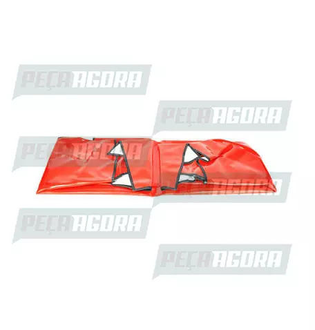 TAPETE VINIL MERCEDES-BENZ 1632/1634 BICUDO - VERMELHO (419912)