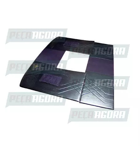 FORRO TETO SAO GERALDO VELUDO MB 1519 CABINE DUPLA PRETO (221004)