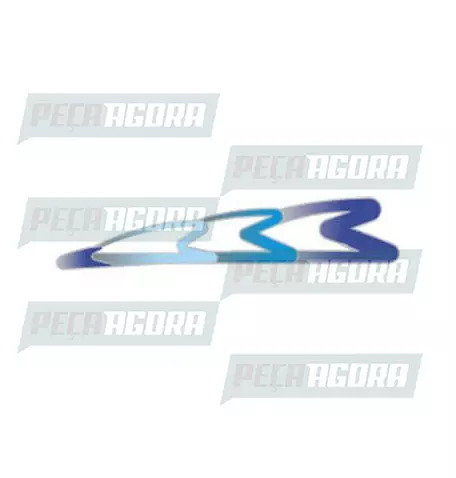 FAIXA LATERAL 3 ANOS MERCEDES BENZ 98 AZUL COM  PRATA (418906)