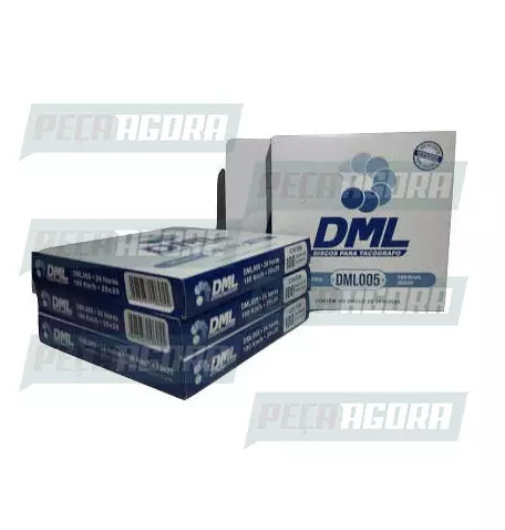 DISCO DIARIO DML 180X24 20X20(CX COM  100 UNS ) TACOGRAFO OBRIGATORIO (417043)
