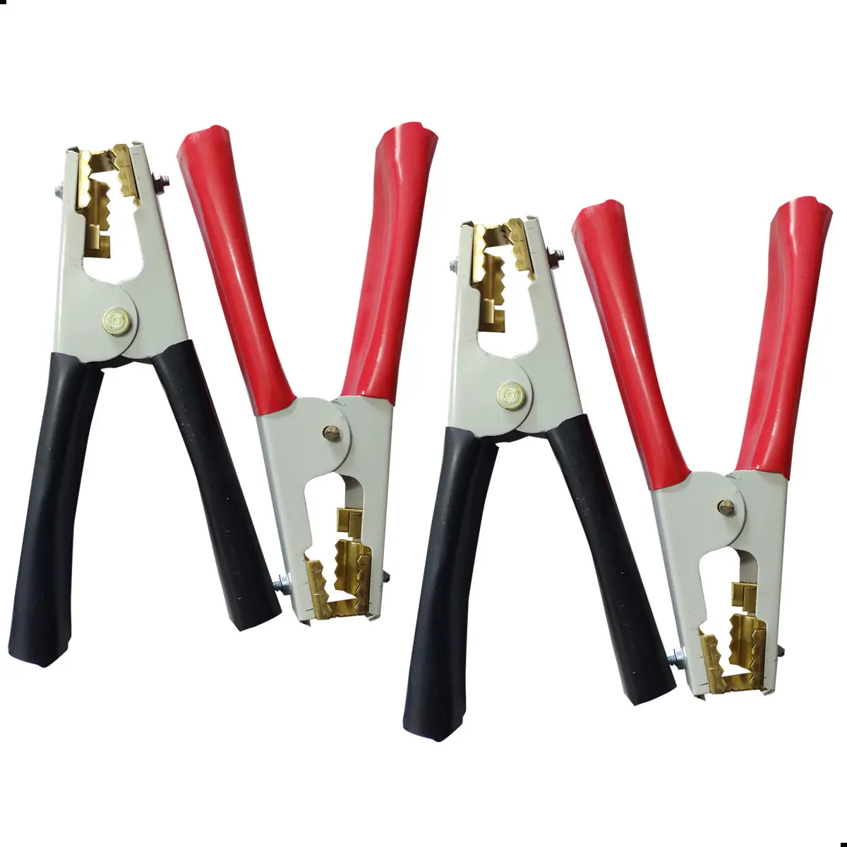 KIT 4 GARRA JACARE REFORCADA 800A CABO BATERIA CHUPETA (GA300-F)
