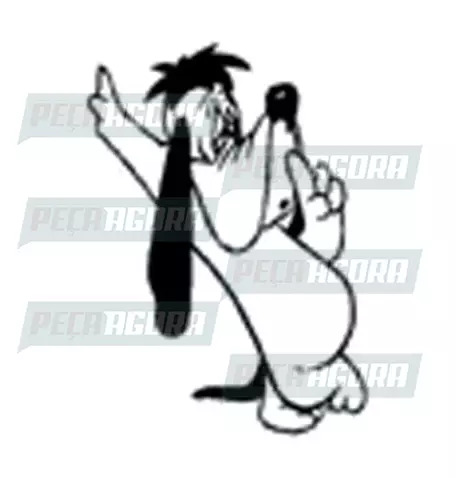 ADESIVO PLOTADO GRANDE DOG SONECA BRANCO (003106)