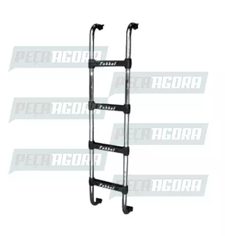 ESCADA TRASEIRA PRETA VOLVO FM 10/12 4 DEGRAUS FABBOF (103065)