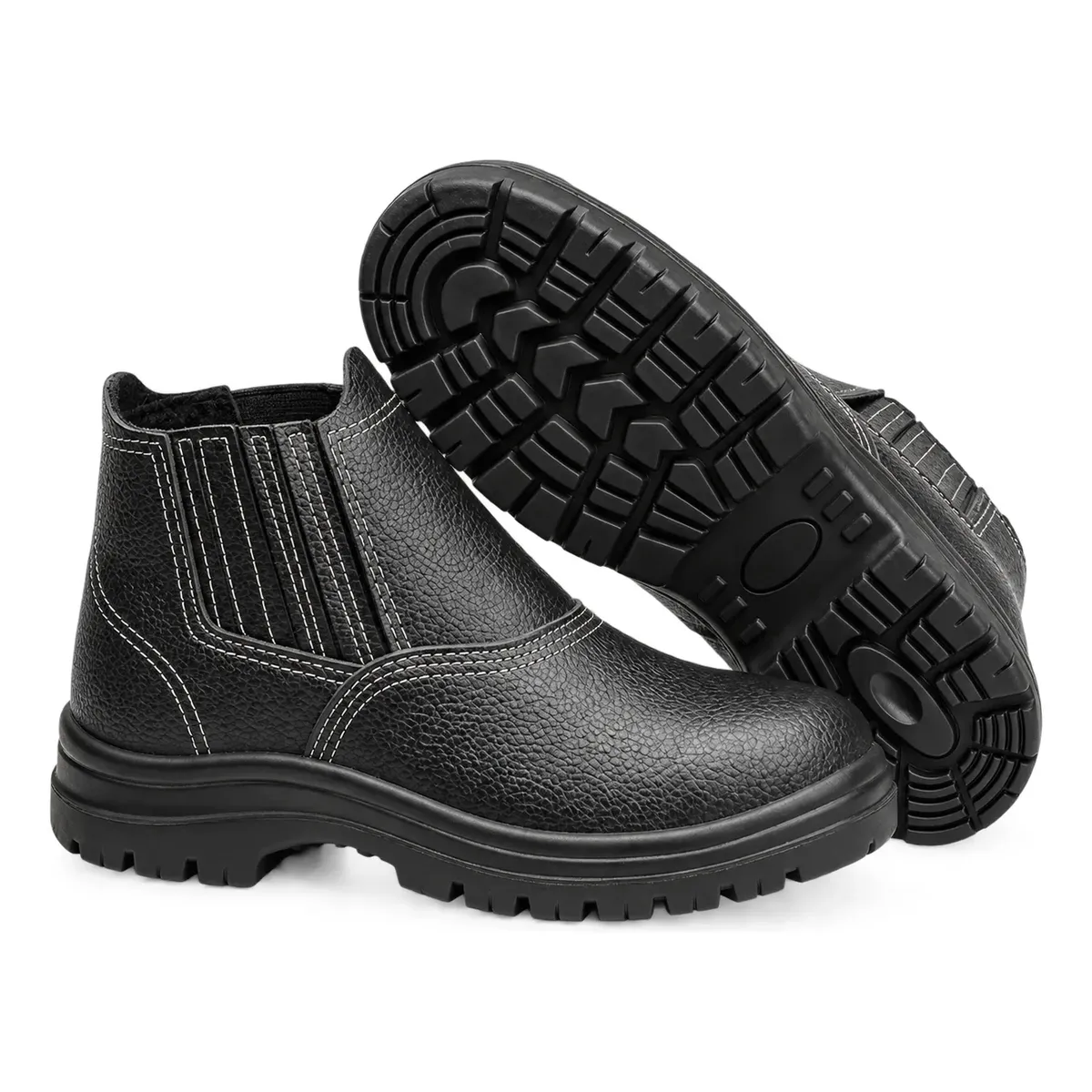 BOTA BOTINA DE SEGURANCA MONO BICO PVC CARTOM PARA TRABALHO OBRA (7898934892098)