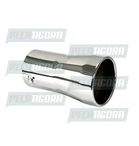 TUBO TERMINAL RETO CROMADO 2,5'' 150MM (228049)