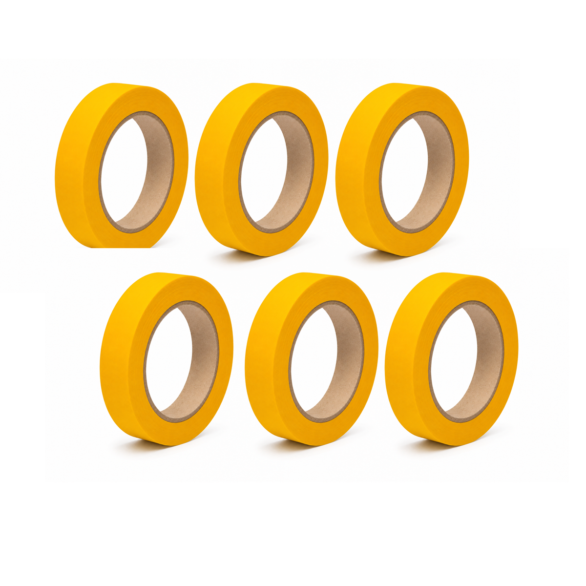 CAIXA 10 FITAS CREPE AMARELA 18MM 40M AUTOMOTIVO (CX.FITA18MM40M**10)