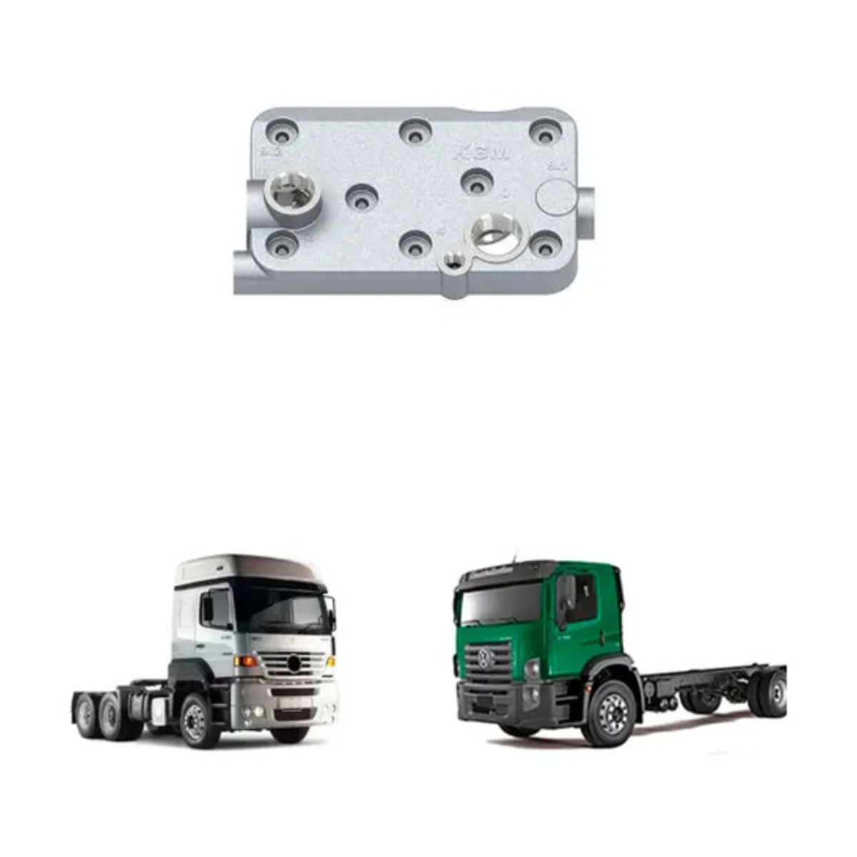 TAMPA DO CABECOTE COMPRESSOR ALONGADO MBB VW (0009982790-MGK2510)