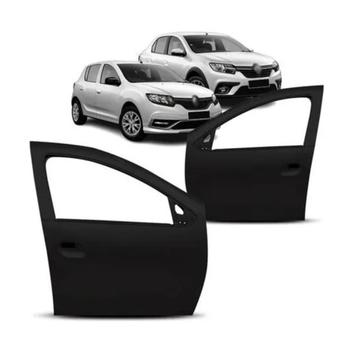 PAR PORTA DIANTEIRA SANDERO 2014 A 2024 ESQUERDO | DIREITO (K.RF28861-RF28862)