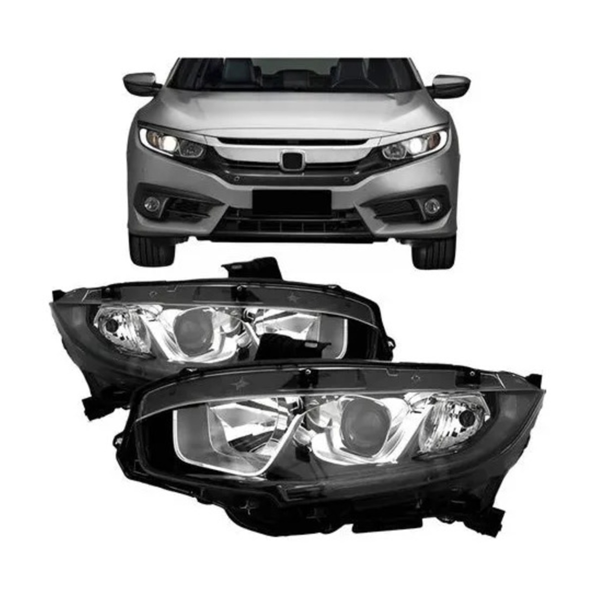 PAR FAROL CIVIC 2017 A 2021 ESQUERDO | DIREITO (K.RF27247-RF27248)
