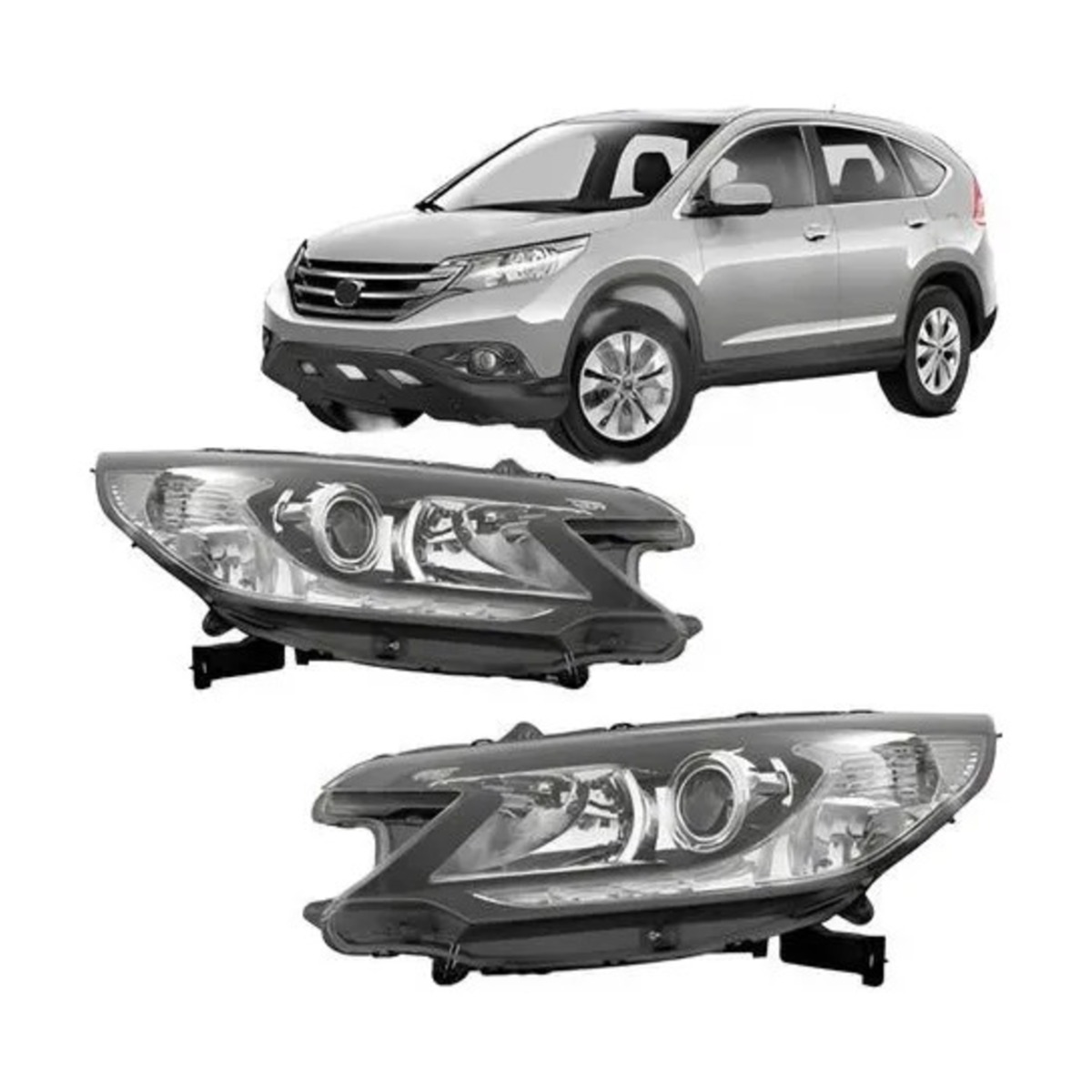 PAR FAROL CRV 2012 A 2014 ESQUERDO | DIREITO (K.RF24313-RF24312)