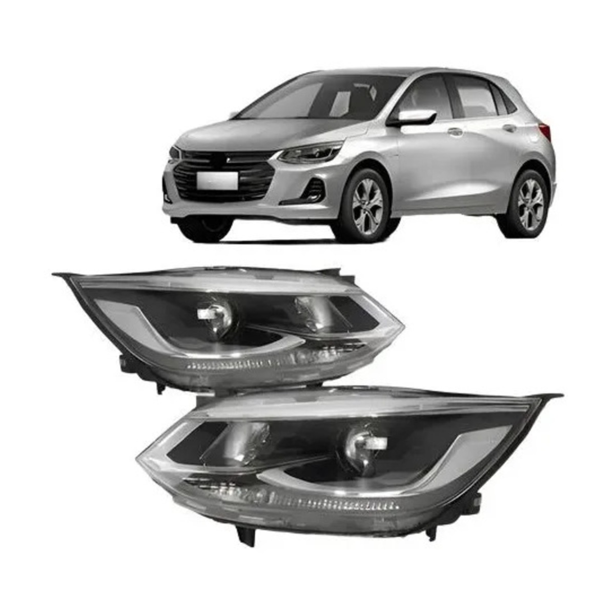 PAR FAROL ONIX 2020 A 2025 ESQUERDO | DIREITO (K.RF32109-RF32108)