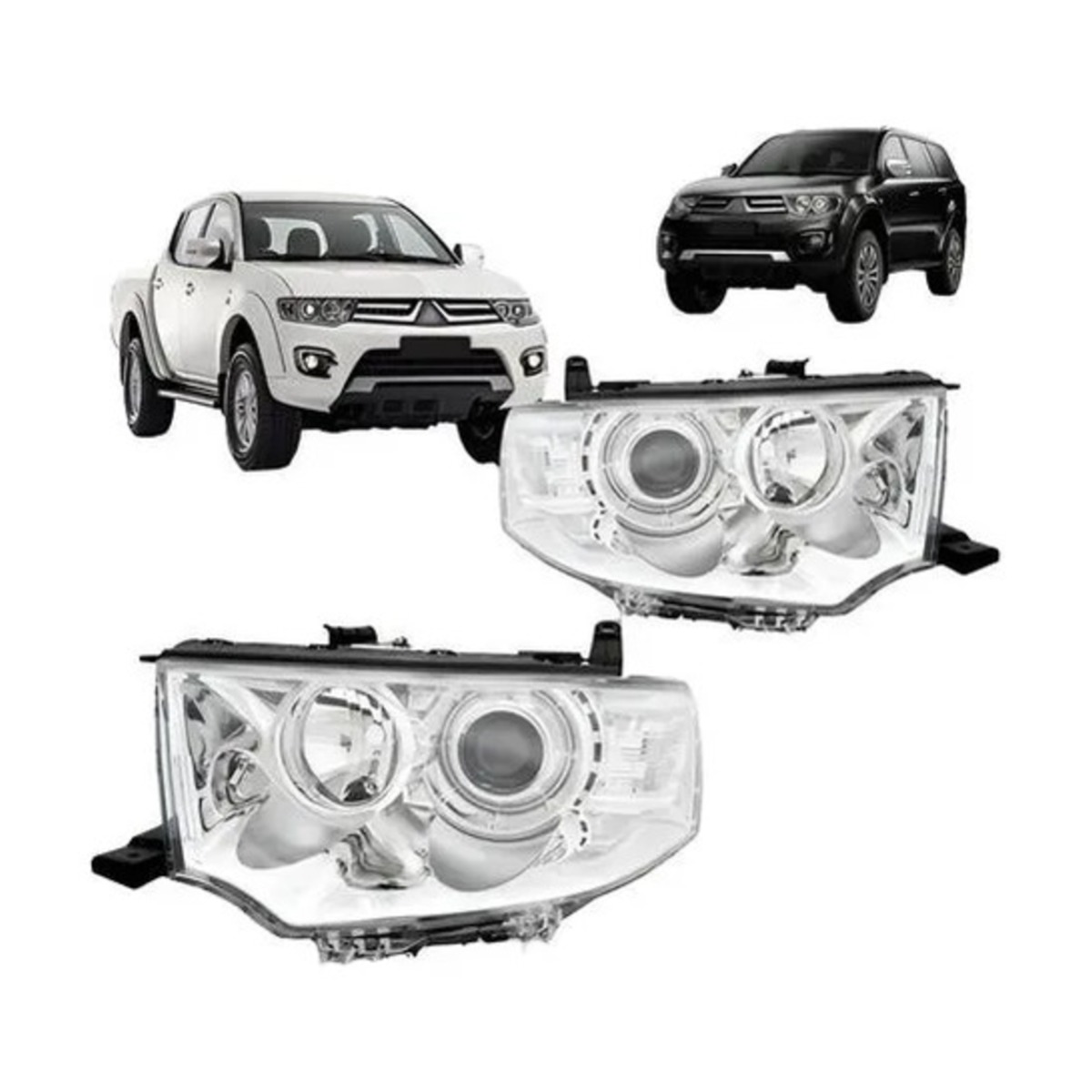 PAR FAROL PAJERO DAKAR 2009 A 2013 ESQUERDO | DIREITO (K.RF21931-RF21932)