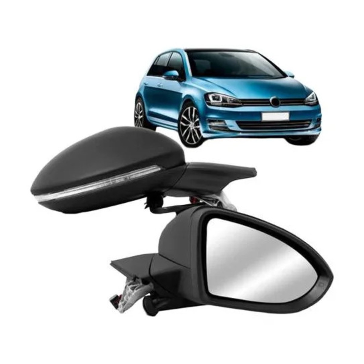 PAR RETROVISOR GOLF 2014 A 2020 ESQUERDO | DIREITO (K.RF31625-RF31626)