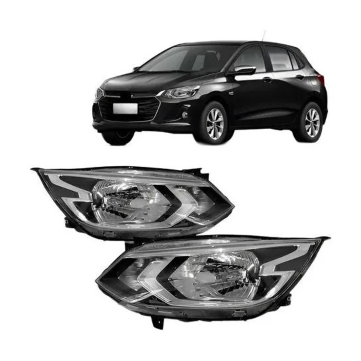 PAR FAROL ONIX 2020 A 2025 ESQUERDO | DIREITO (K.RF32107-RF32106)