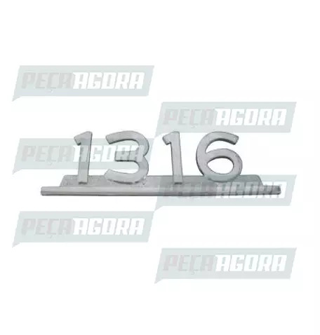 EMBLEMA ZAMAC CROMADO''1316'' (419270)