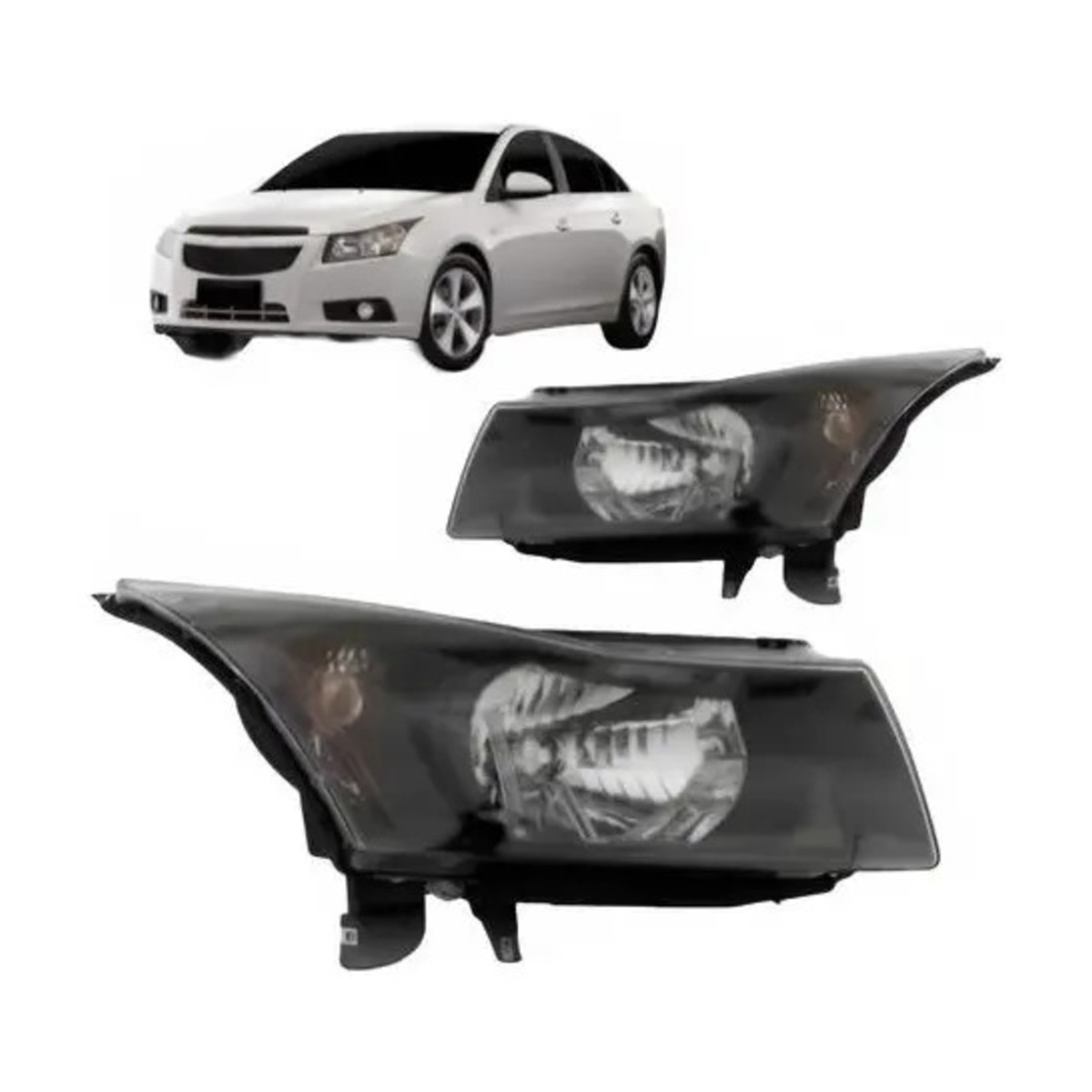 PAR FAROL CRUZE 2011 A 2014 ESQUERDO | DIREITO (K.RF21199-RF21198)