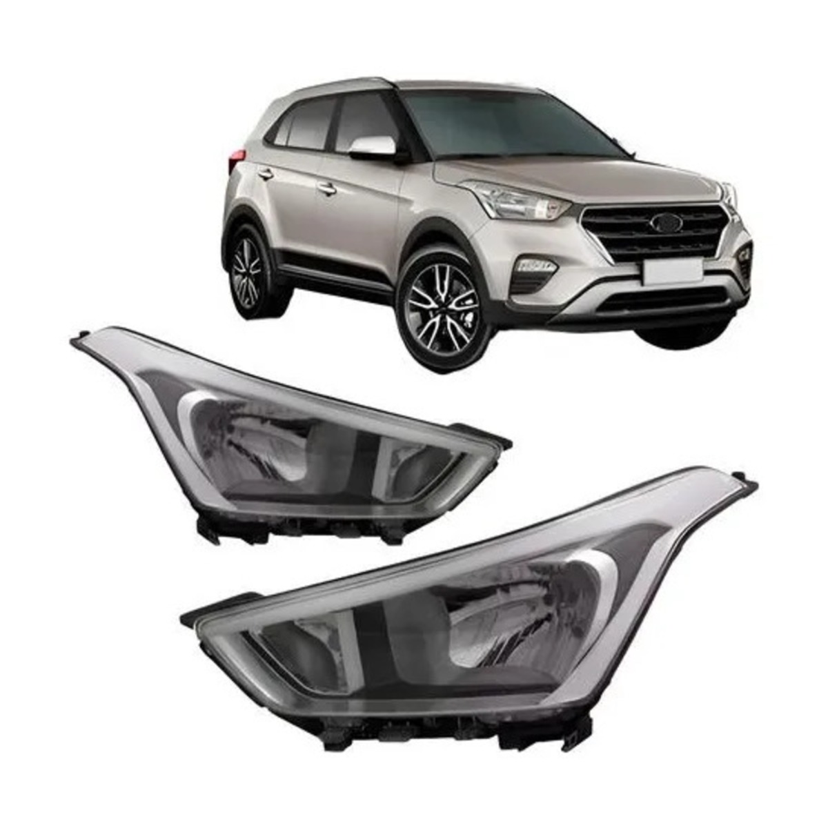 PAR FAROL CRETA 2017 A 2021 ESQUERDO | DIREITO (K.RF29777-RF29778)
