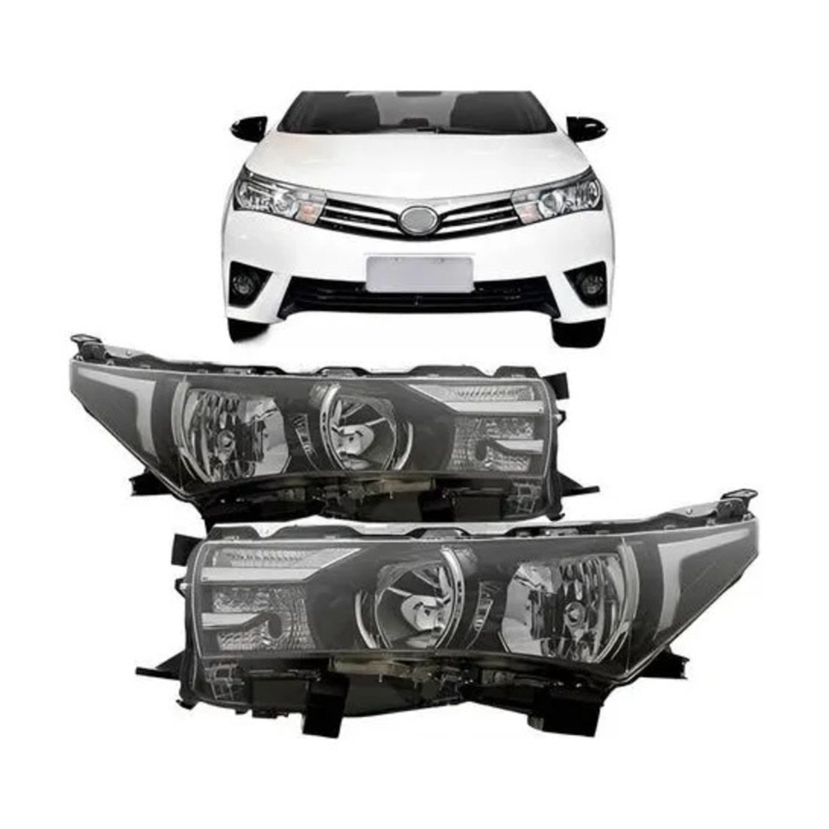 PAR FAROL COROLLA 2014 A 2017 ESQUERDO | DIREITO (K.RF23169-RF23170)