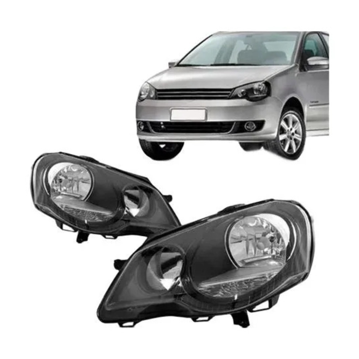 PAR FAROL POLO 2007 A 2014 ESQUERDO | DIREITO (K.RF21947-RF15072)