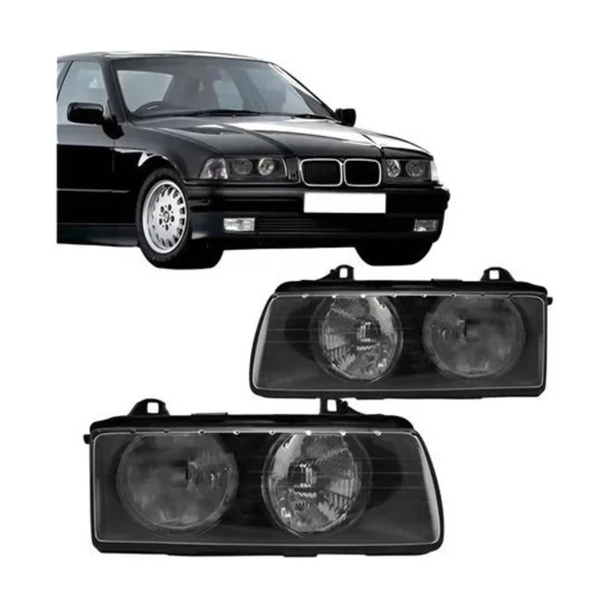 PAR FAROL S3 1991 A 1998 ESQUERDO | DIREITO (K.RF19707-RF19706)