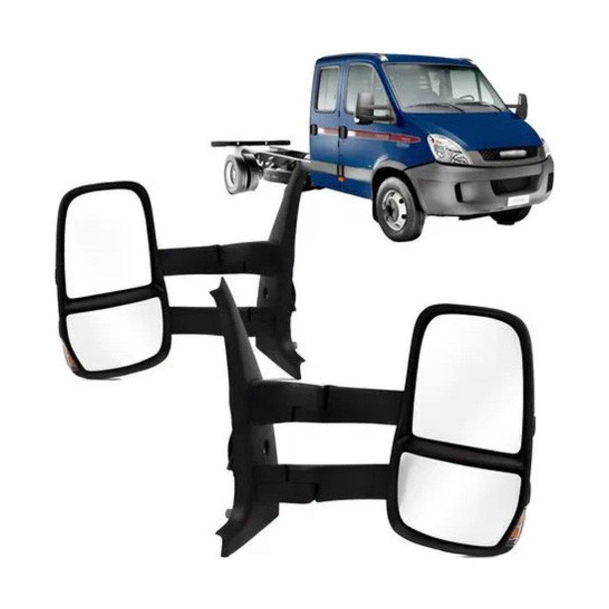 PAR RETROVISOR DAILY 2008 A 2020 ESQUERDO | DIREITO (K.RF23075-RF17484)