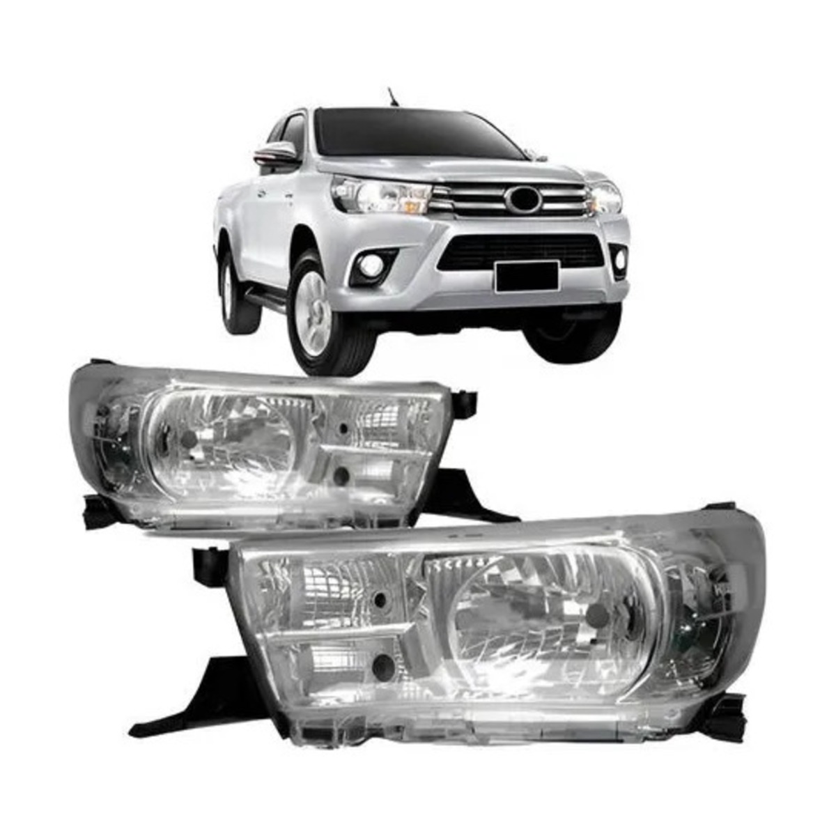 PAR FAROL HILUX 2016 A 2020 ESQUERDO | DIREITO (K.RF25051-RF25052)