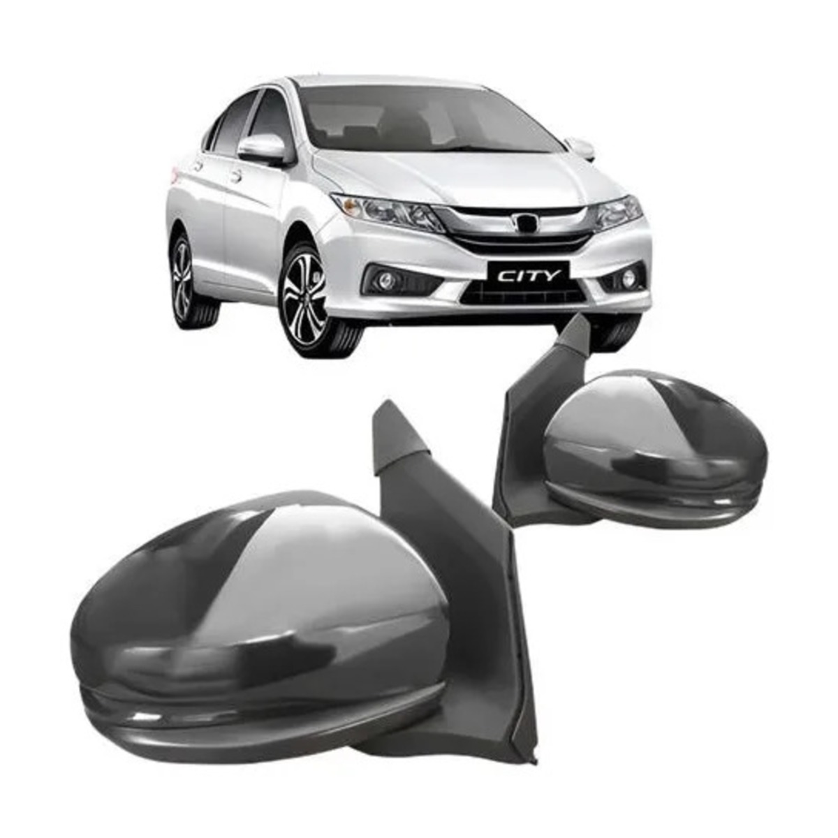 PAR RETROVISOR EXTERNO CITY 2014 A 2021 ESQUERDO | DIREITO (K.RF29303-RF29302)