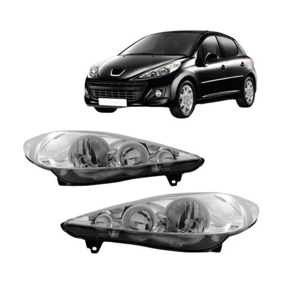 PAR FAROL 207 2009 A 2015 ESQUERDO | DIREITO (K.RF18421-RF18422)