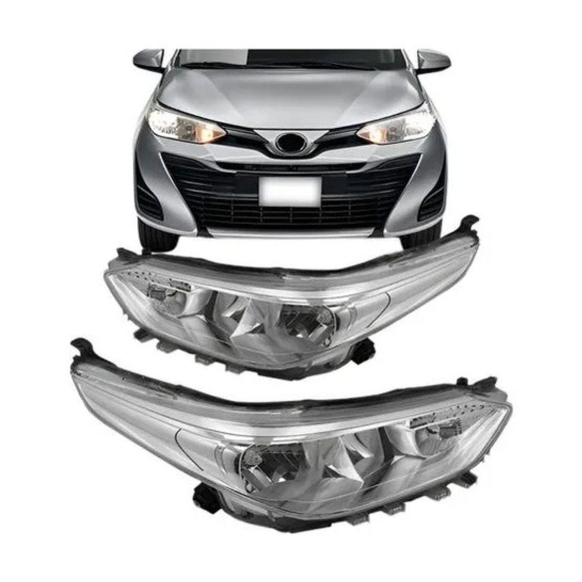 PAR FAROL PRINCIPAL YARIS 2018 A 2022 ESQUERDO | DIREITO (K.RF29075-RF29074)