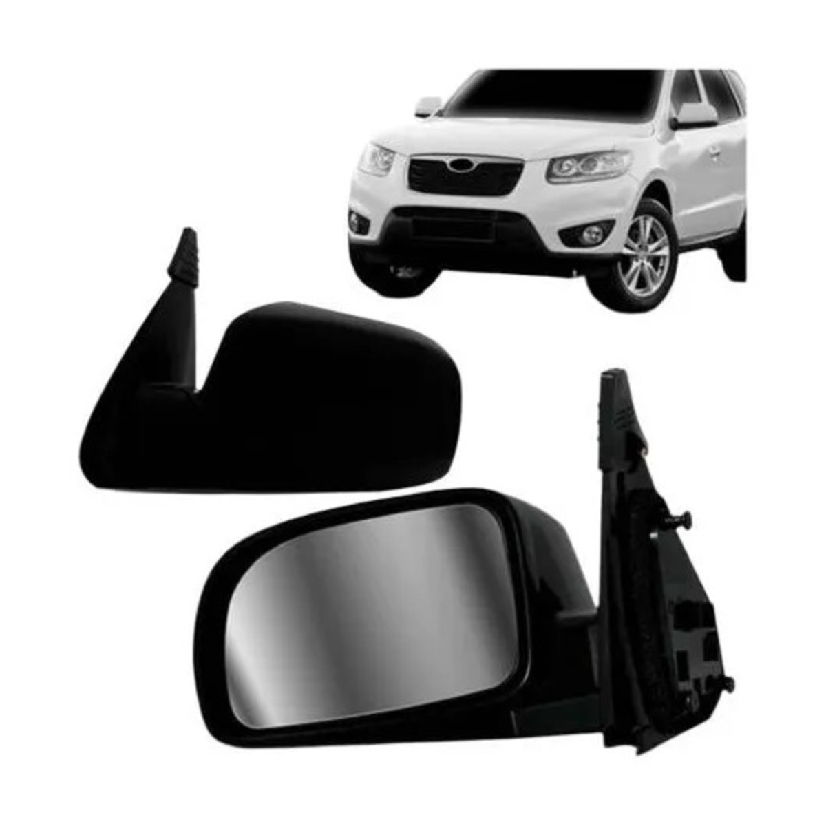 PAR RETROVISOR SANTA FE 2007 A 2013 ESQUERDO | DIREITO (K.RF17449-RF17450)