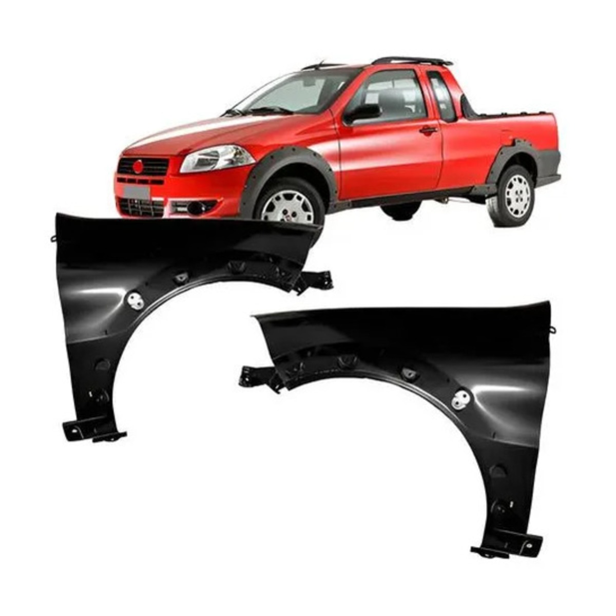 PAR PARALAMA STRADA WORKING 2009 A 2014 ESQUERDO | DIREITO (K.RF32595-RF32596)