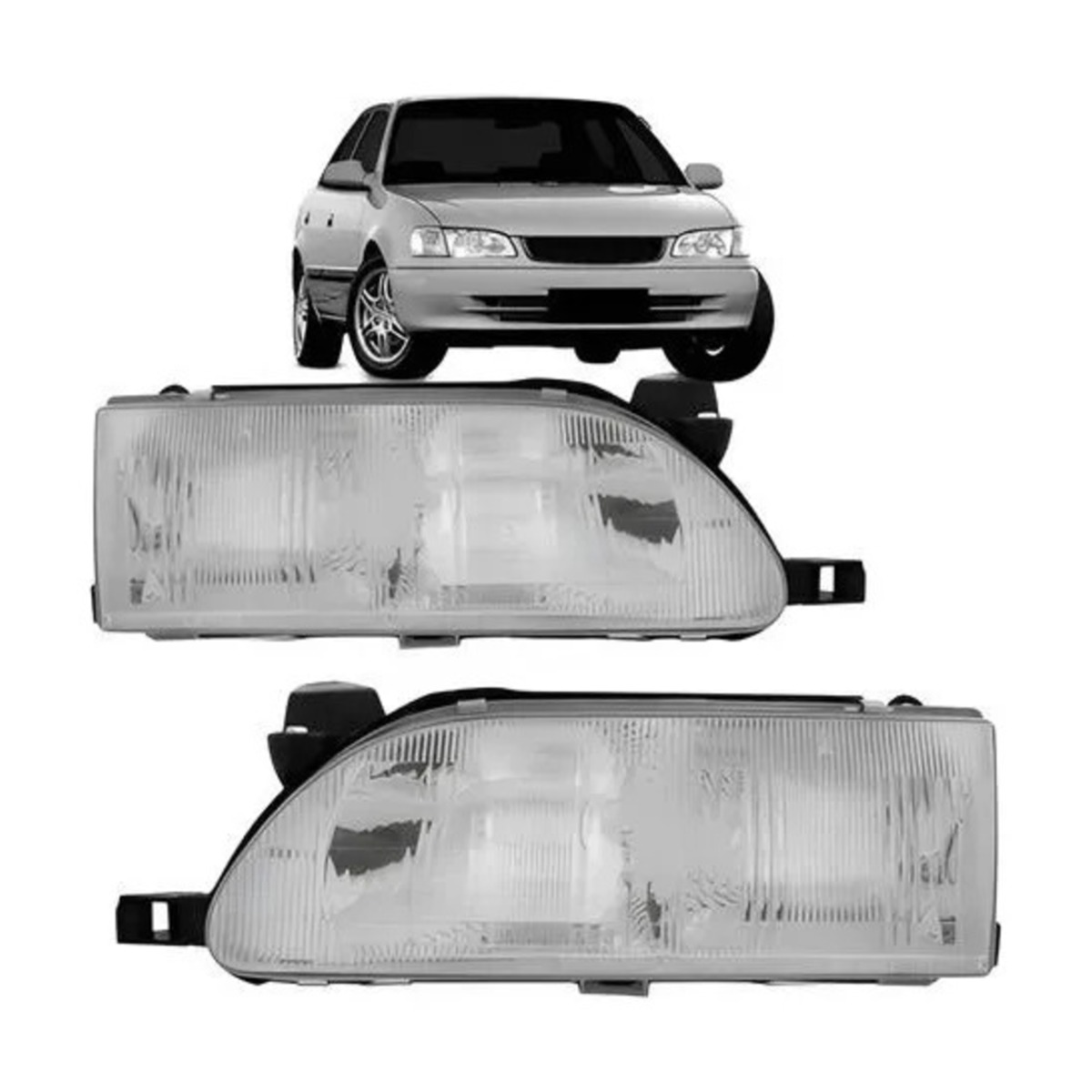 PAR FAROL COROLLA 1993 A 1997 ESQUERDO | DIREITO (K.RF15337-RF15338)