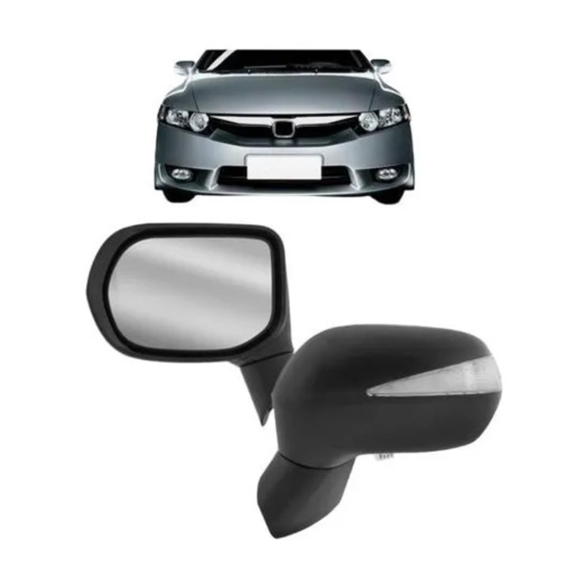 PAR RETROVISOR CIVIC 2007 A 2011 ESQUERDO | DIREITO (K.RF17443-RF17444)