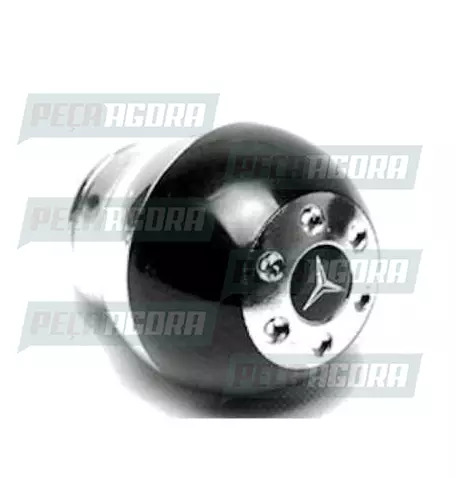 BOLA CAMBIO -SPORT REDONDA PRETA/CROMADO SEM LUZ (027033)