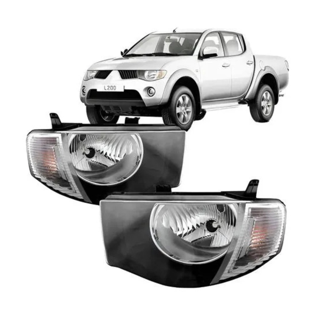 PAR FAROL L200 TRITON 2007 A 2016 ESQUERDO | DIREITO (K.RF31109-RF31110)