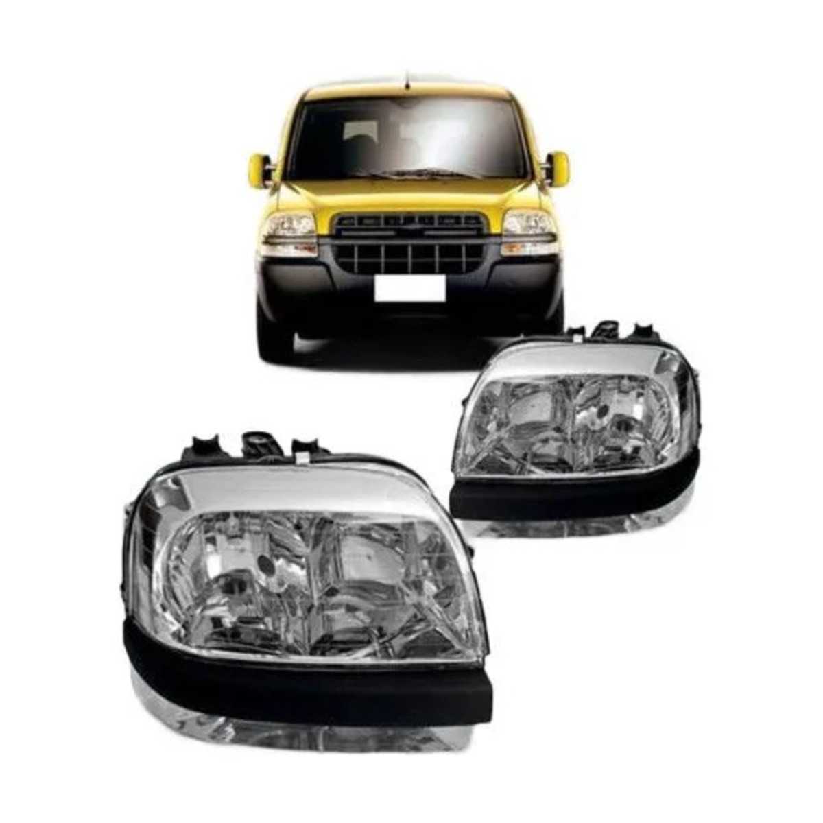 PAR FAROL DOBLO 2001 A 2008 ESQUERDO | DIREITO (K.RF17513-RF17514)