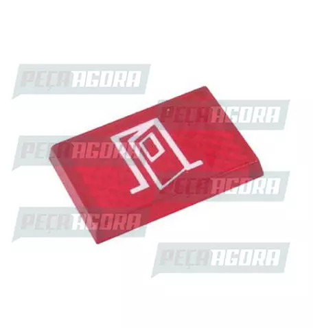 LENTE PAINEL NOVO CONTROLE PORTA TRASEIRA VERM. (248041)