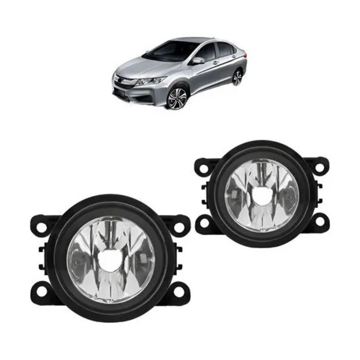 PAR FAROL MILHA AUXILIAR CITY 2014 A 2021 ESQUERDO | DIREITO (K.RF25077-RF25078)