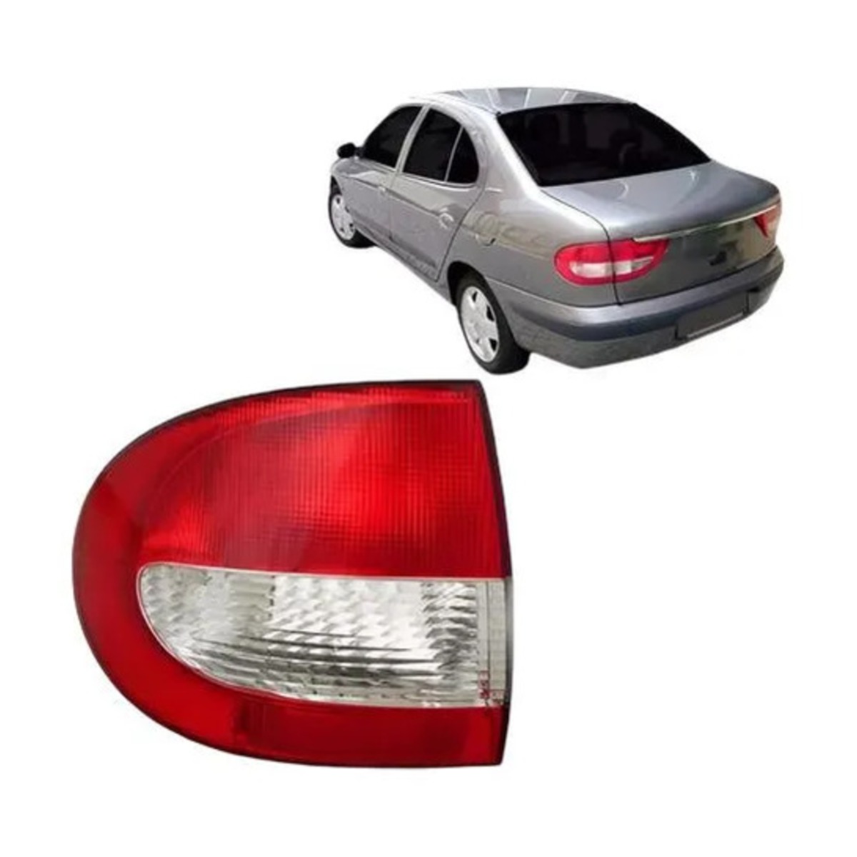 PAR LANTERNA TRASEIRA MEGANE 2000 A 2004 ESQUERDO | DIREITO (K.RF17561-RF17562)