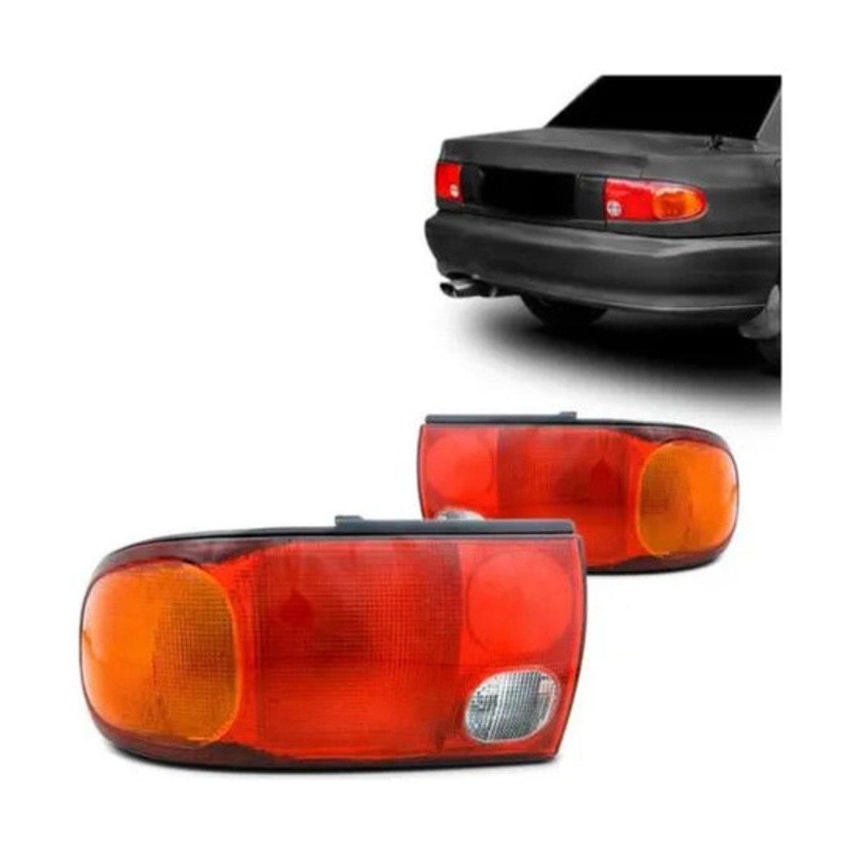 PAR LANTERNA TRASEIRA LANCER 1993 A 1995 ESQUERDO | DIREITO (K.RF23151-RF23150)