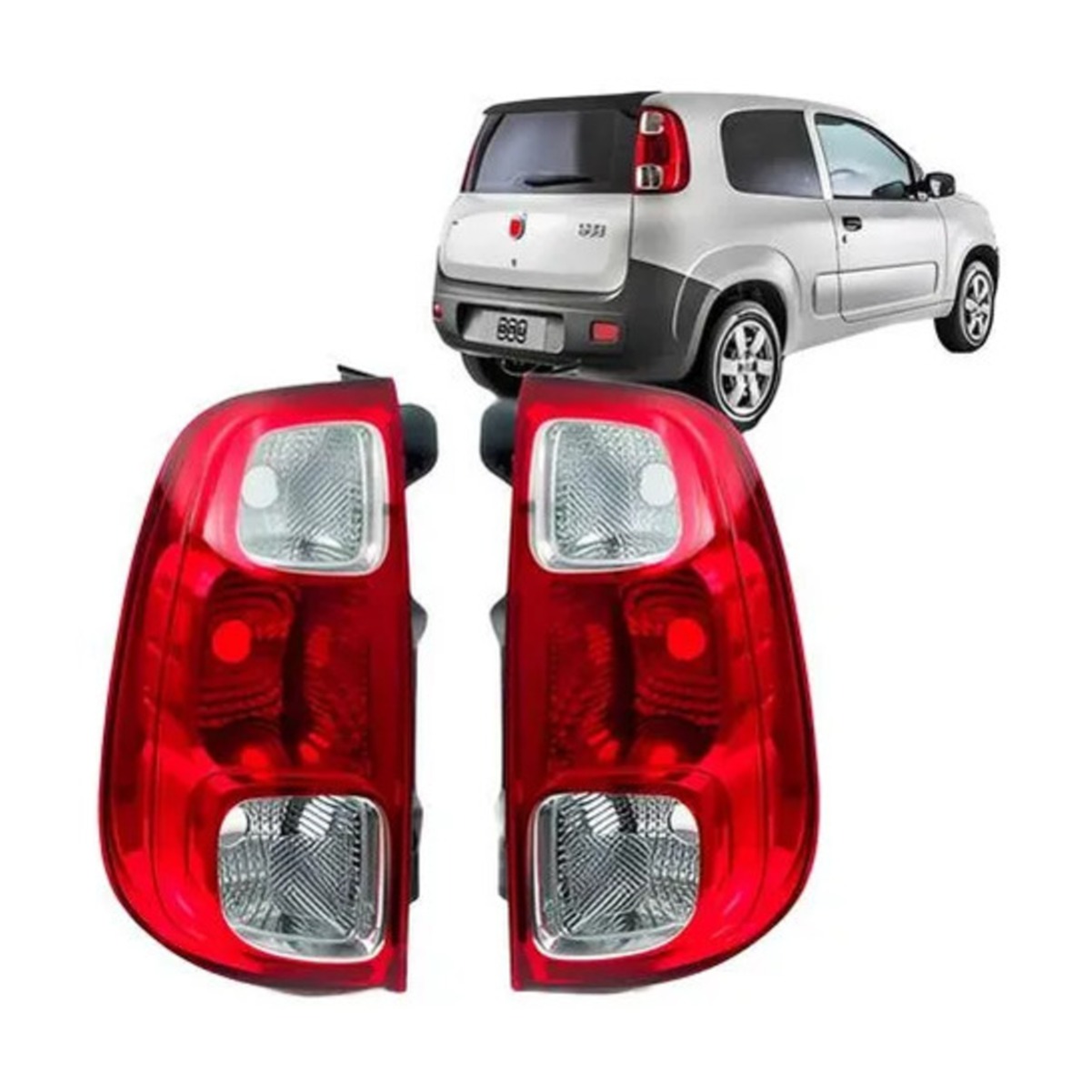 PAR LANTERNA TRASEIRA UNO 2011 A 2014 ESQUERDO | DIREITO (K.RF16841-RF16842)